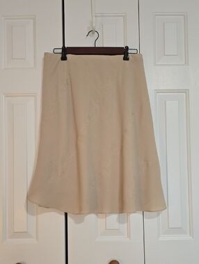 Nine & Co. Beige A-Line Skirt